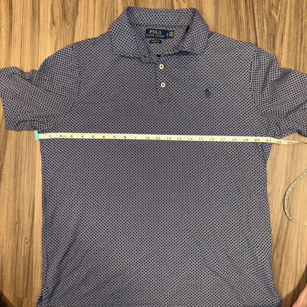 Polo Ralph Lauren Performance Polo Classic‎ Fit Dotted Print Short Sleeve Large